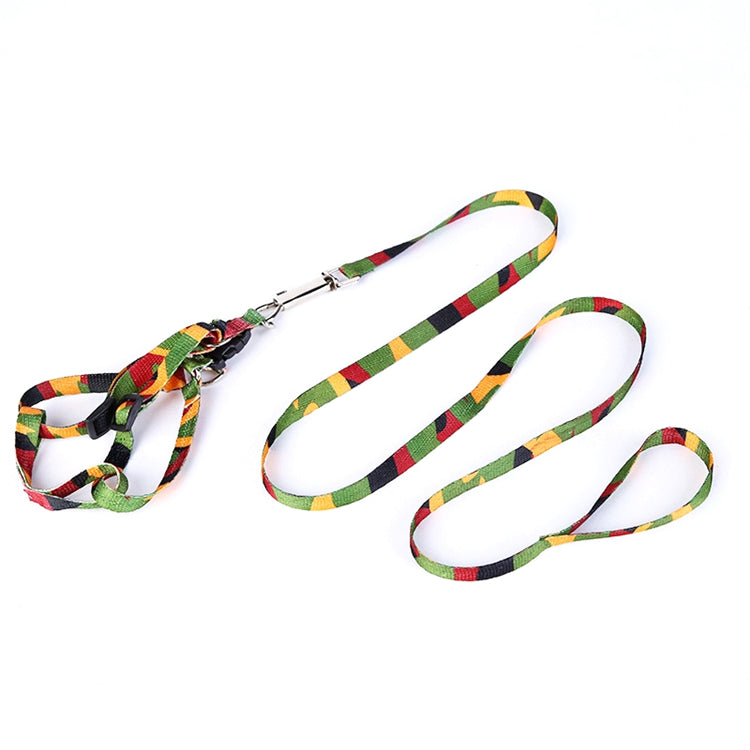 Adjustable Rainbow Colourful Polyester Pet Dog Leash